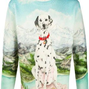 Casablanca Dalmatian print jumper